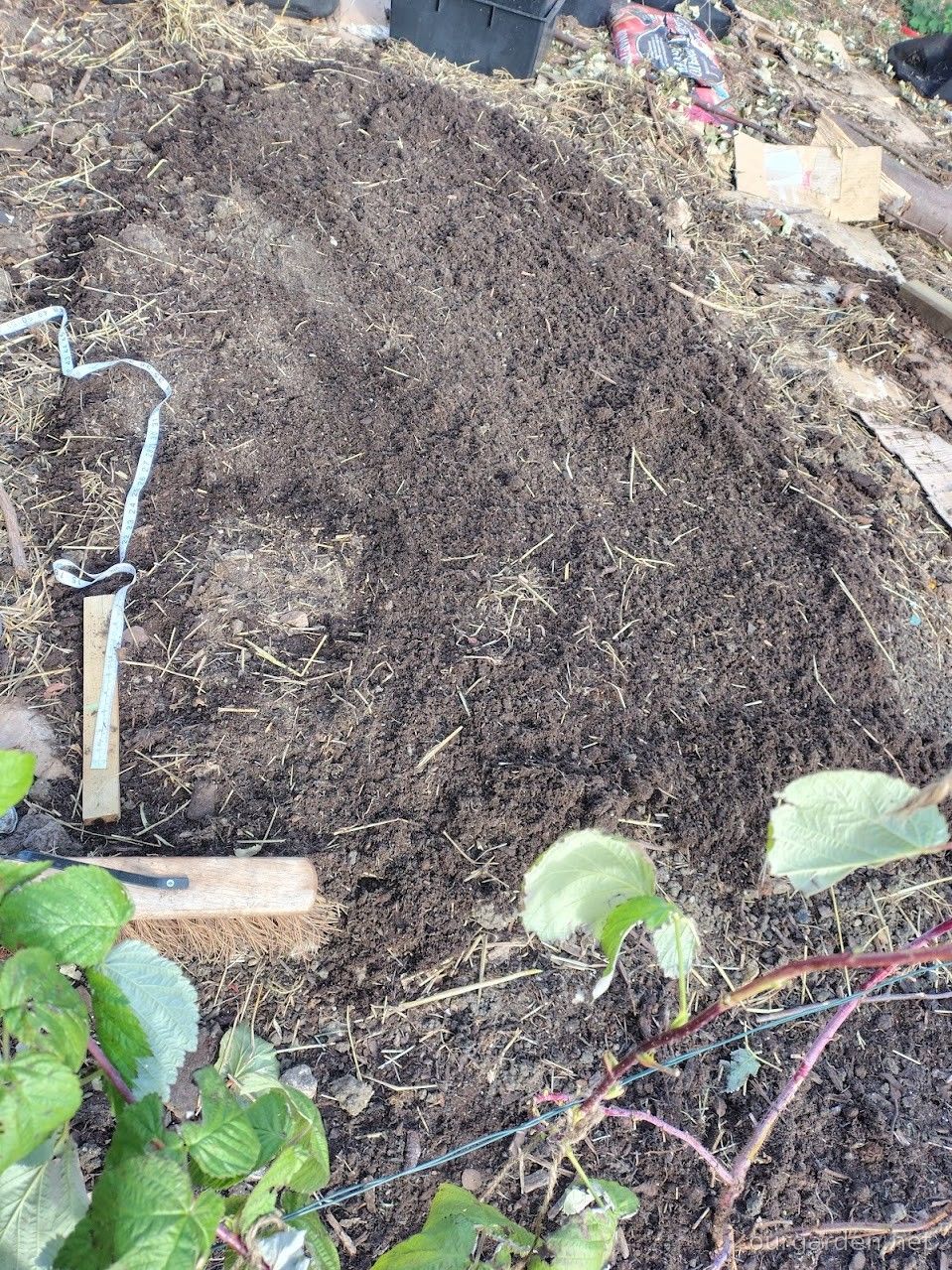 Raked level, with the tape measure out